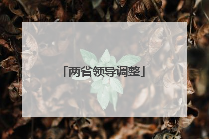 两省领导调整